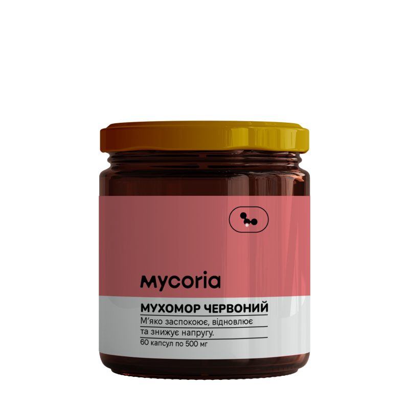 Мухомор червоний — капсули 500 мг, 60 шт