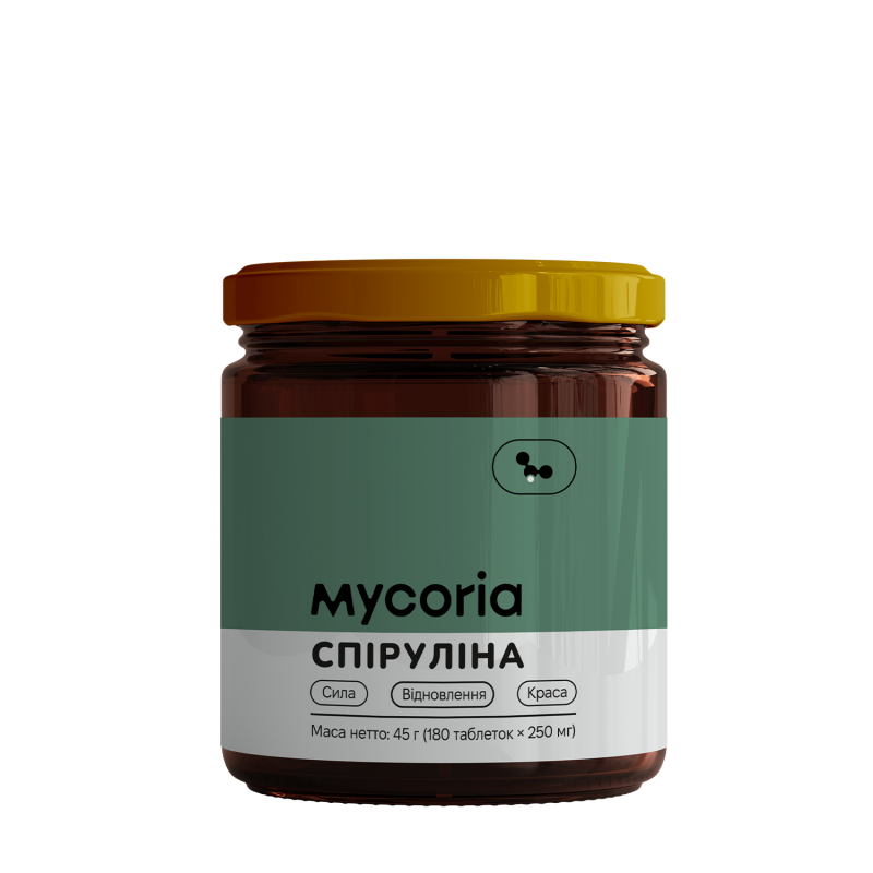 Спіруліна — таблетки 250 мг, 180 шт